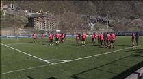 El FC Andorra encara la nova fase amb un plus de seguretat i amb la confiança reforçada de Pau Martínez 