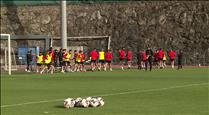 El FC Andorra es prepara per jugar contra el Real Zaragoza