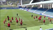 El FC Andorra té a tocar la permanència i s'il·lusiona per jugar el play-off d'ascens