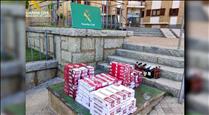 La guàrdia civil comissa tabac i ampolles d'alcohol de contraban per 5.900 euros