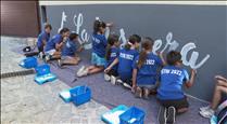 Els infants d'Encamp pinten l'últim mural de La Mosquera a Encamp