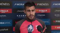 El jugador David Martín reconeix que la derrota del FC Andorra contra l'Eivissa ha deixat el vestidor tocat