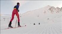 Laia Sebastià i Martí Lázaro, campions d'Andorra d'esquí de muntanya després que es cancel·lin les dues últimes proves