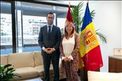 Marsol es reuneix amb el titular espanyol d’Economia, Comerç i Empresa