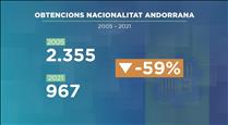 El nombre de persones que demana la nacionalitat andorrana disminueix prop d'un 60% des del 2005