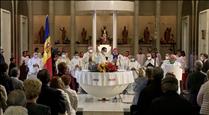 El nunci del Vaticà encoratja a respectar el dret a la vida en una missa de Meritxell marcada per les restriccions de la Covid-19