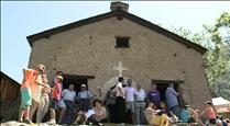 Ordino celebra l'habitual missa a l'església de Sant Pere 