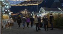 El Mercat de Nadal tanca en una tarda amb poca afluència de visitants
