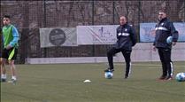 Primeres imatges de Gabri i Jorquera entrenant l'FC Andorra