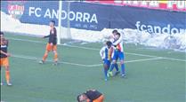 Remuntada 'in extremis' del FC Andorra contra el València Mestalla (4-3)