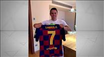 Saviola s'afegeix a la iniciativa de Gol Solidari amb una samarreta del Barça Legends