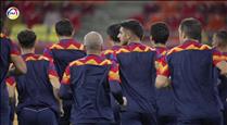 La selecció de futbol busca puntuar a Romania