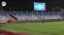 La selecció de futbol vol millorar contra Kosovo