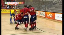 La selecció d'hoquei patins juga avui la final del Mundial B contra Moçambic després de superar Suïssa a les semifinals (3-4)