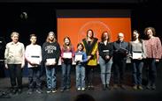 Sílvia Riva entrega els premis de la 35a edició del Concurs de  contes de Nadal impulsat per la Biblioteca Pública 