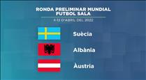 Suècia, Albània i Àustria , rivals d'Andorra al Premundial de futbol sala