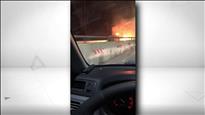 Un vehicle resulta calcinat en un incendi prop de les instal·lacions de FEDA a Encamp