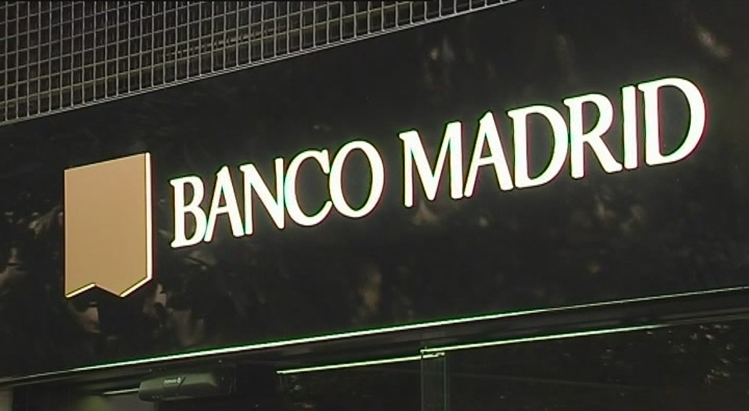El Banc d´Espanya ha informat del tancament provisional de Banco Madrid