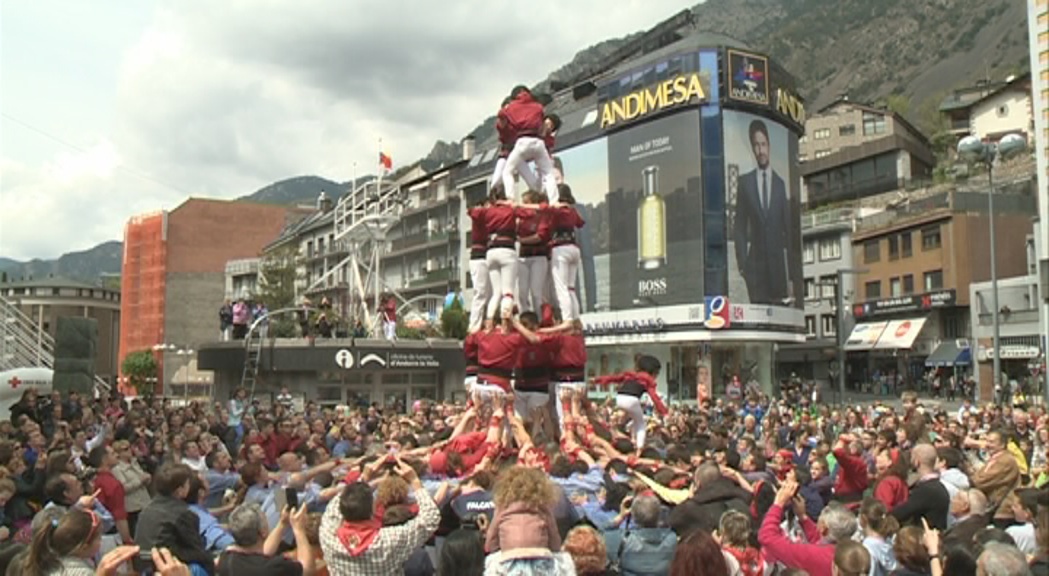 Els Castellers d'Andorra reben el bateig