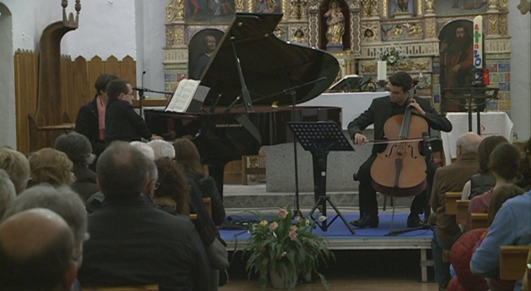 El duet de violoncel i piano de Jordi Albelda i Nicolas Licciardi al Cambra Romànica de Canillo