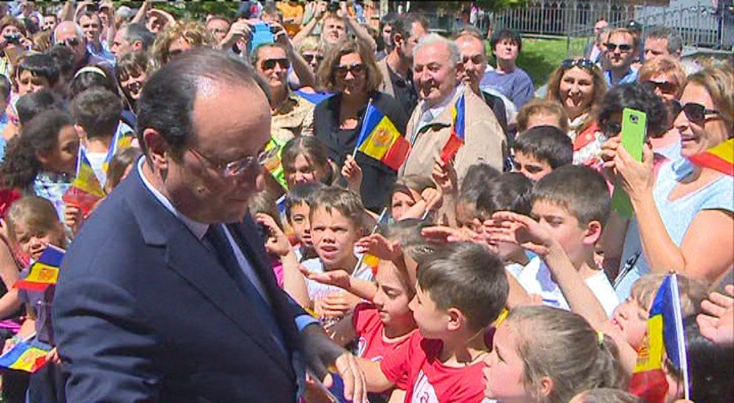 La visita a Canillo tanca el recorregut d'Hollande a Andorra