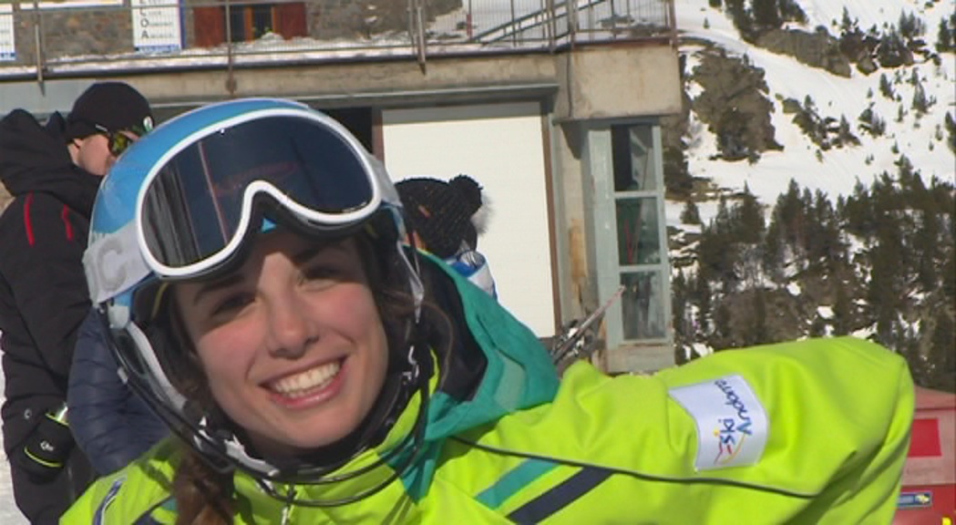 Clàudia Garcia, la promesa de l'esquí que ha guanyat un or en el Campionat de França