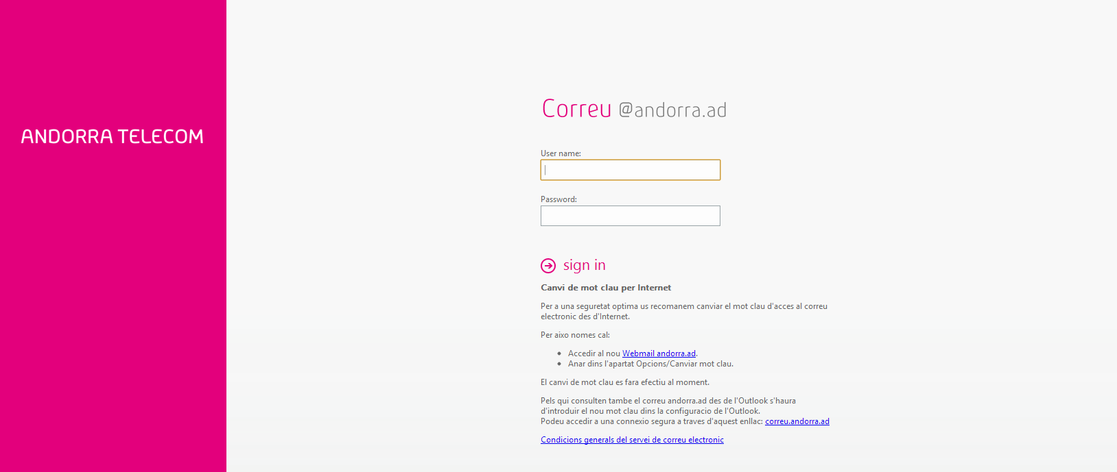 Andorra Telecom bloqueja un atac de 'phishing' contra el correu 'andorra.ad'