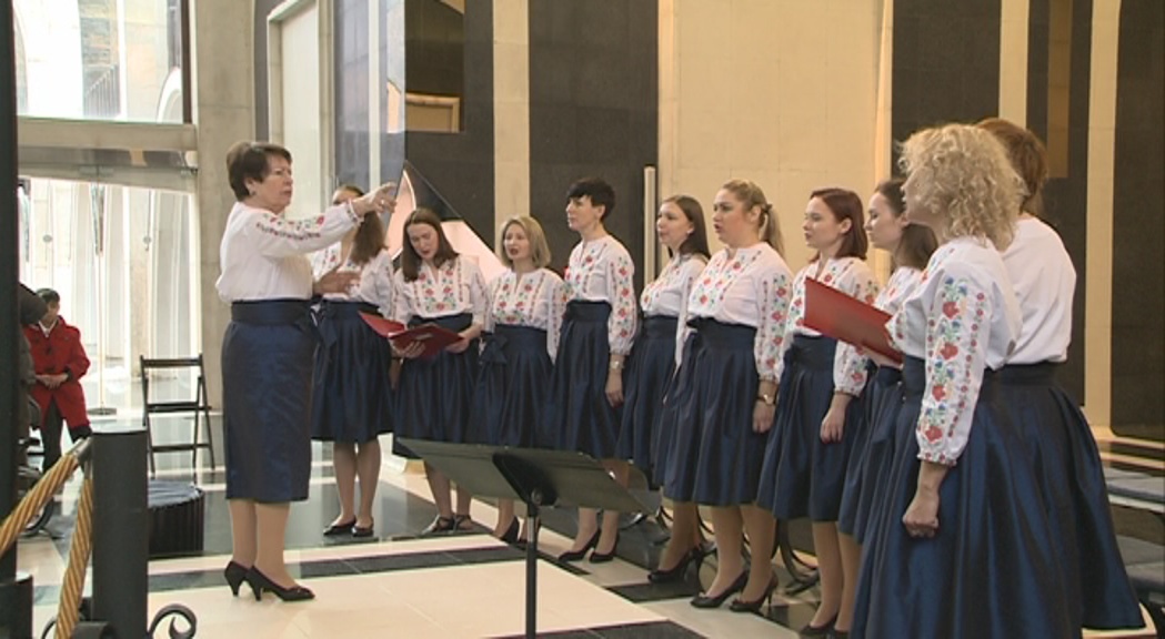 Concert de la coral bielorussa Tecza acompanyada dels Petits Cantors d'Andorra