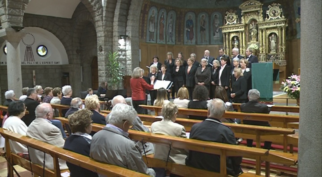 La Coral d'Escaldes-Engordany i l'Òpera a la fresca posen la nota musical als 40 anys de la parròquia