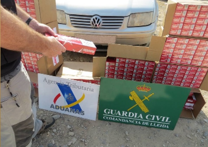 La Duana decomissa 25.000 paquets de tabac de contraban