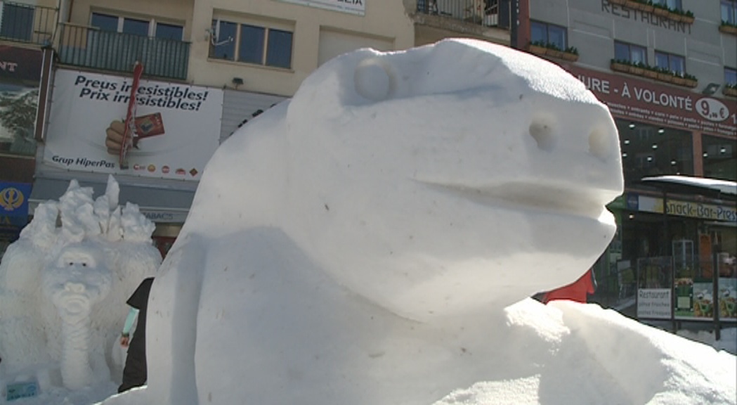 Finalitza el Concurs d'escultures de neu