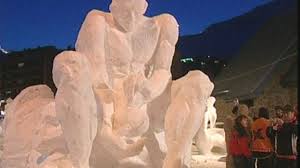 Cap de setmana d'escultures de neu al Pas