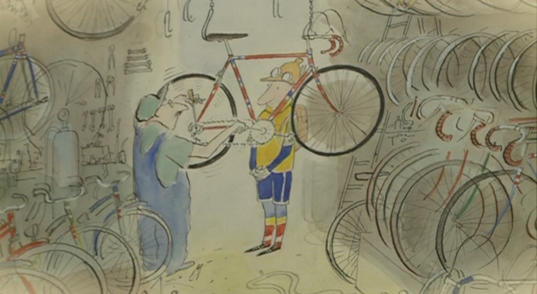 El dibuixant francès Jean Jacques Sempé dedica una exposició a la bicicleta abans de l'arribada del Tour