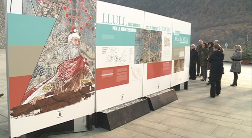 Andorra acomiada l'any LLull amb una exposició al carrer