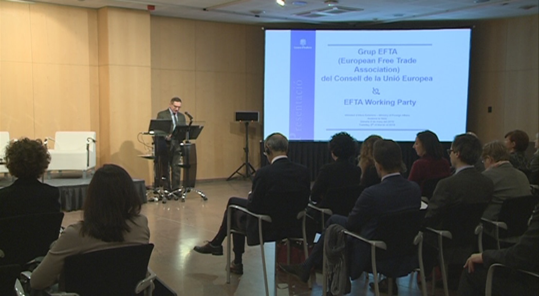 El grup EFTA dona suport a la voluntat d'Andorra d'entrar al mercat interior de la UE
