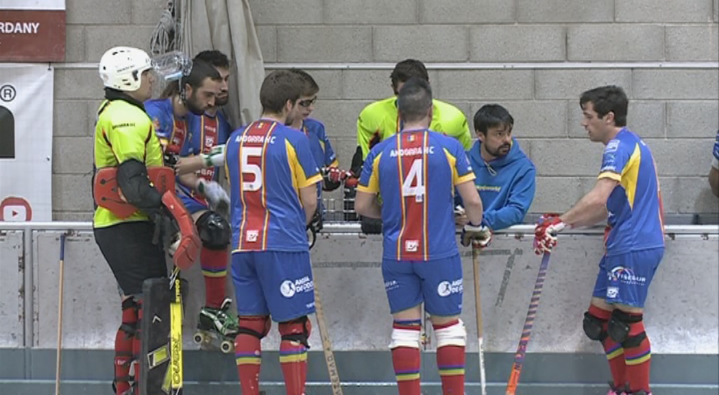 L'Andorra Hoquei Club se salva del descens directe per la derrota del Caldes