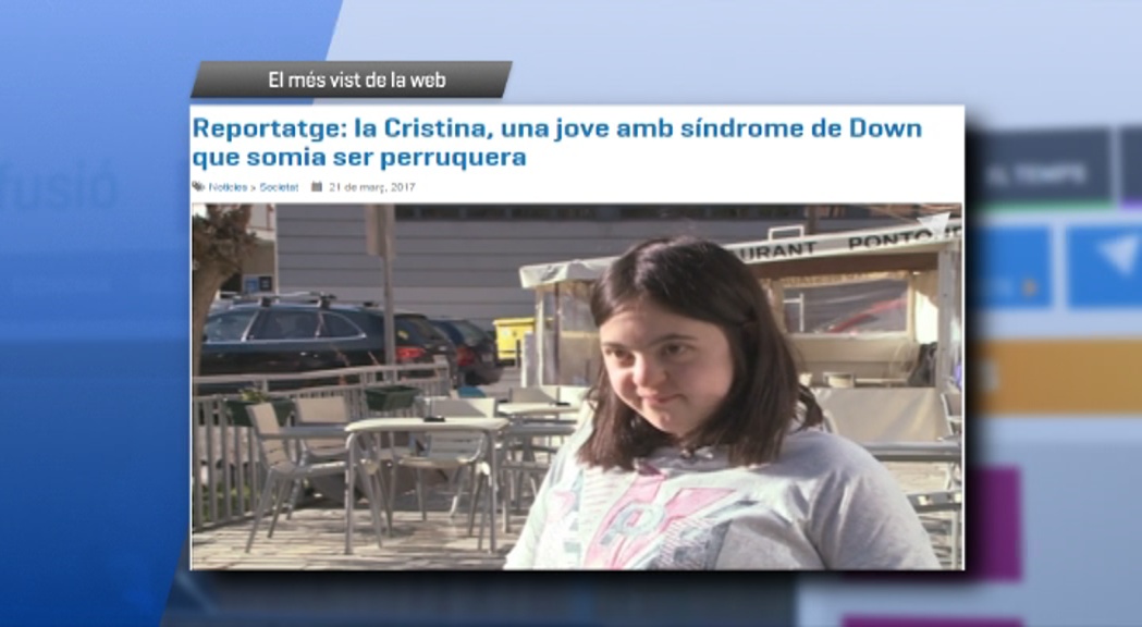 La història de Cristina, la jove amb síndrome de Down, el més seguit de la setmana