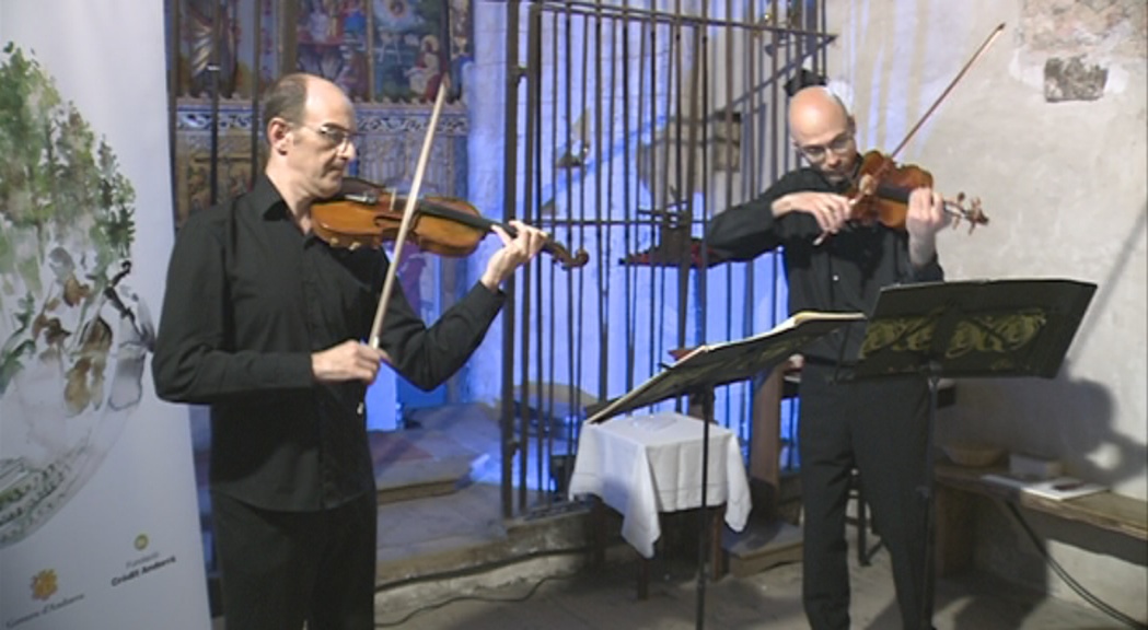 El romànic i la música tornen a combinar-se amb un duo de violins de l'ONCA