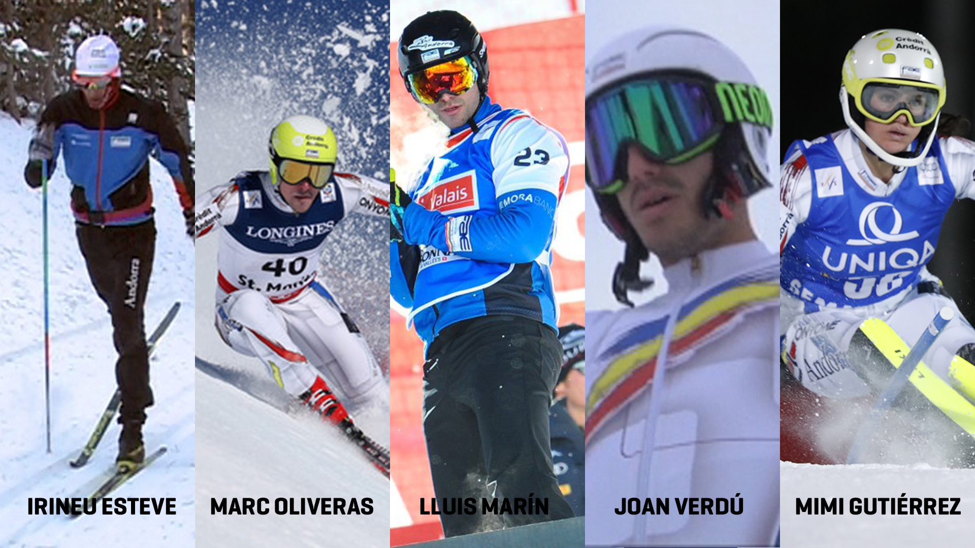 Cinc esportistes andorrans aniran als Jocs Olímpics de PyeongChang 2018