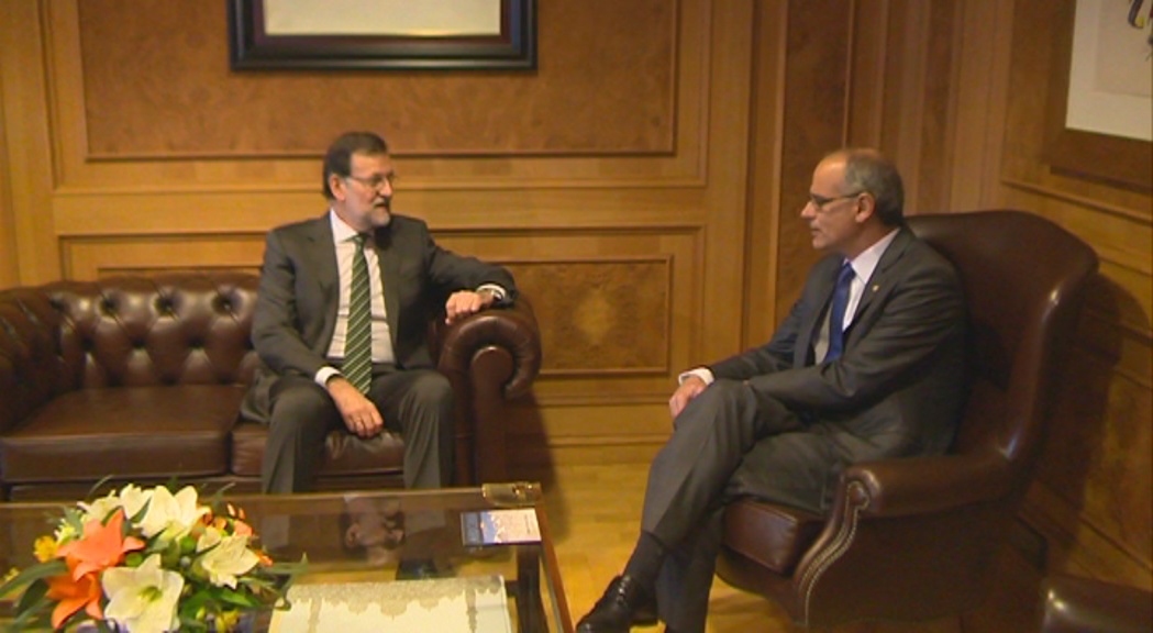 Rajoy es reuneix amb Martí a l'edifici de Govern