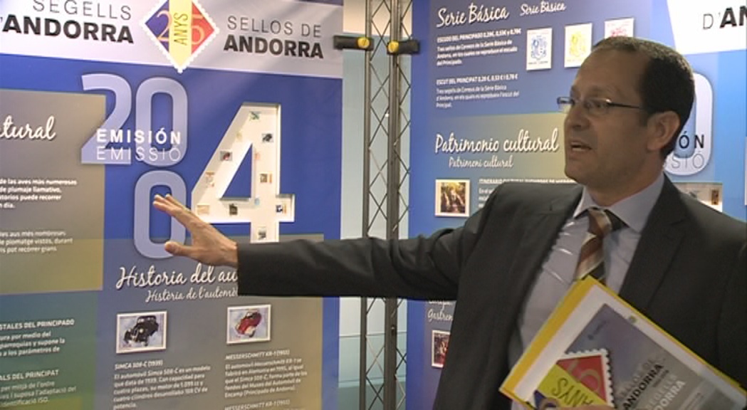 25 anys d'història i identitat d'Andorra a través dels segells de Correus Espanyols