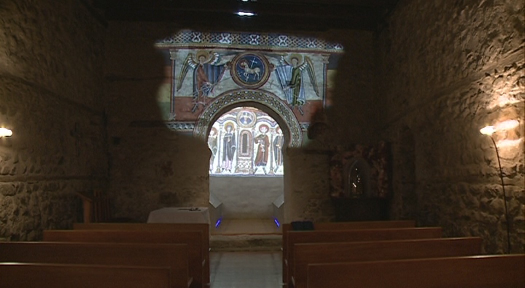 Quan obri Espai Columba es pagaran vuit euros per la visita i la projecció dels frescos