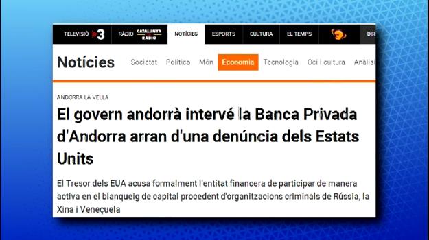 Gran ressò dels mitjans espanyols per la intervenció de BPA i Banco Madrid