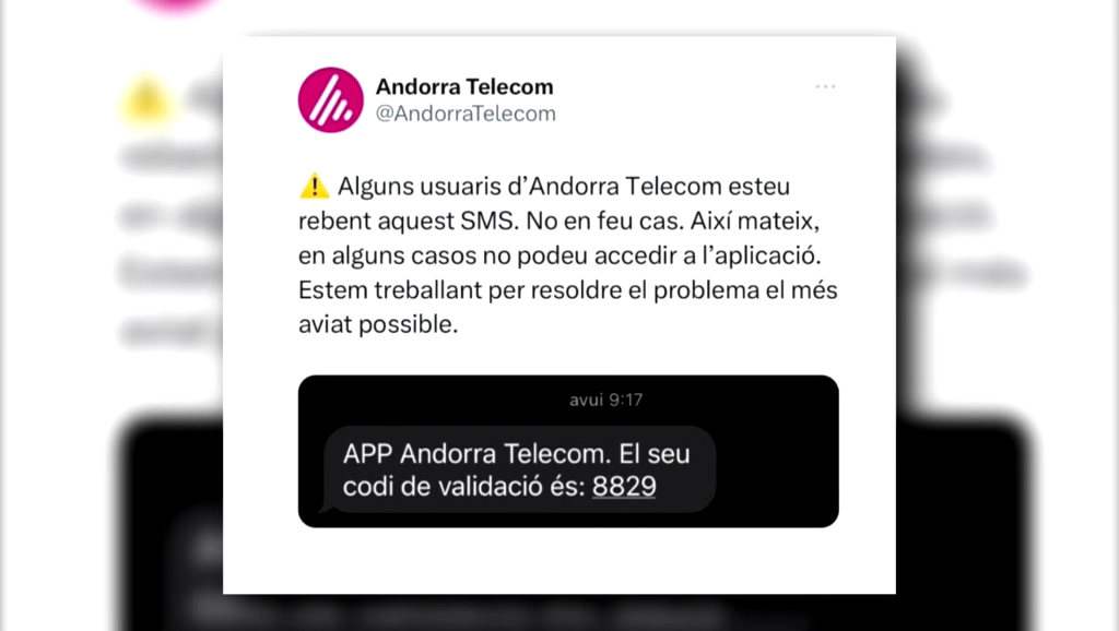 Andorra Telecom recomana fer cas omís dels missatges SMS rebuts