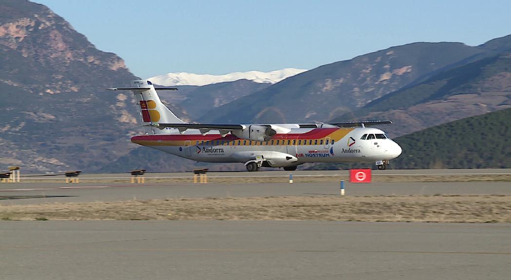 L'aeroport d'Andorra-la Seu ha tingut menys passatgers el