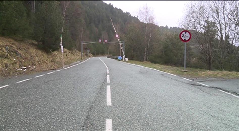 La carretera del coll d'Ordino quedarà tancada a la circul