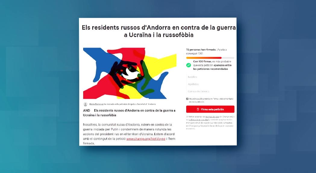 La comunitat russa a Andorra ha engegat una campanya al portal Ch