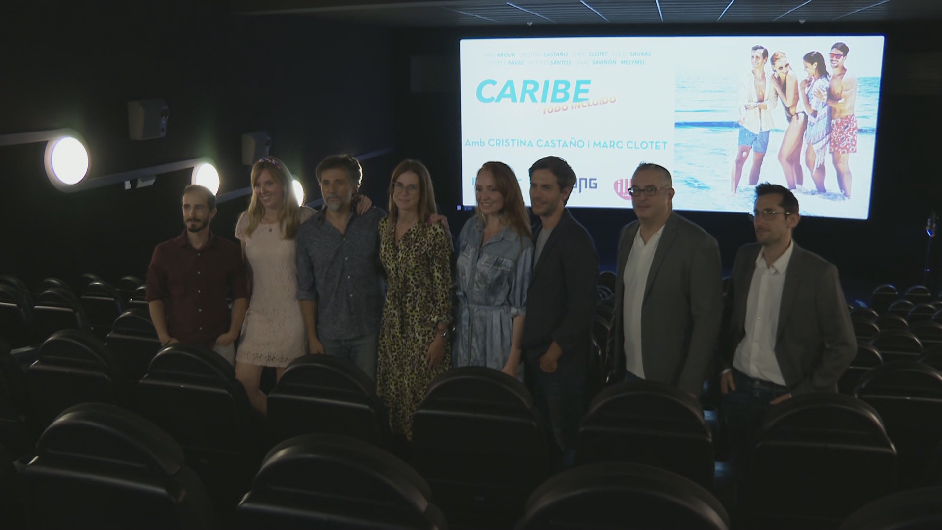 Cristina Castaño i Marc Clotet presents a l'estrena de 'Caribe todo incluído'