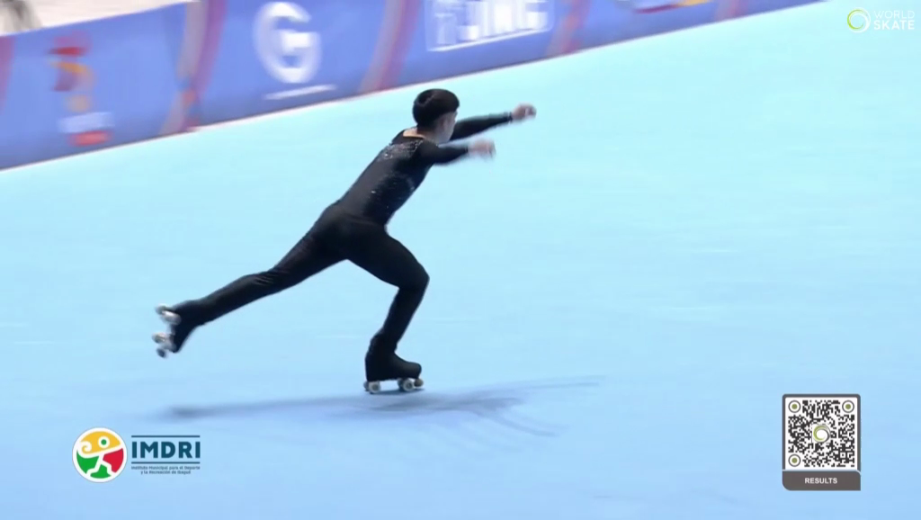 Èric Barbeitos, a un pas de la medalla en el Mundial de patinatge