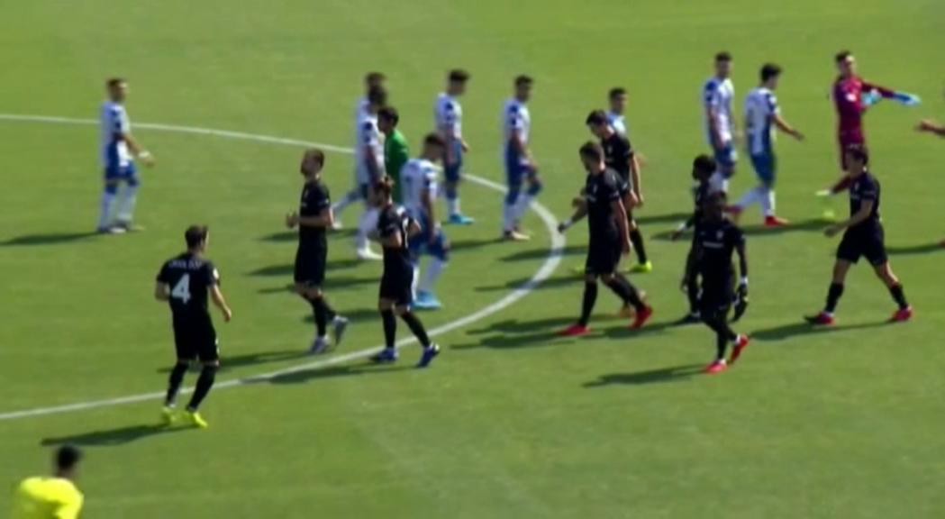 El FC Andorra cau en el debut a segona B contra l'Espanyol B (2-0)